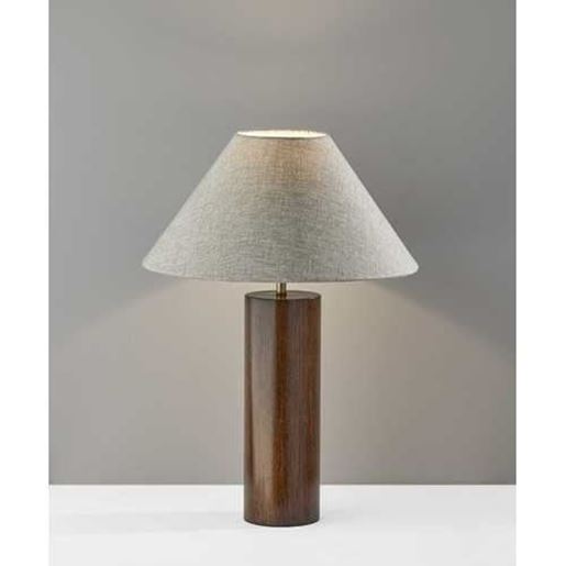 Picture of Canopy Walnut Wood Block Table Lamp