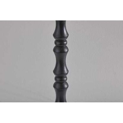 Picture of Black Natural Boho Turned Base Table Lamp