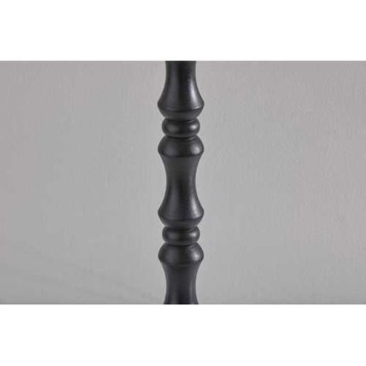 Picture of Black Natural Boho Turned Base Table Lamp