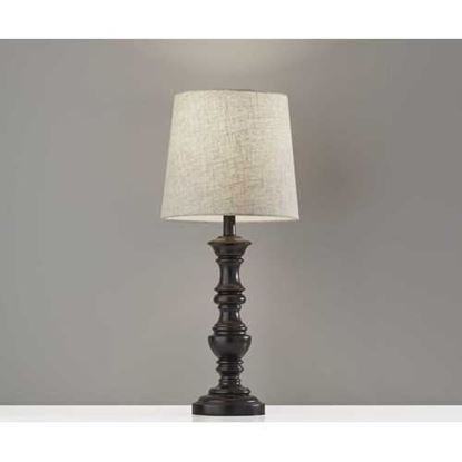 Изображение Set of 2 Sculpted Traditional Black Table Lamps