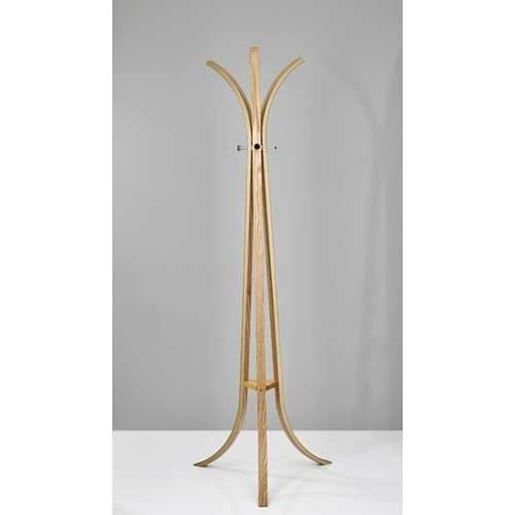 Picture of 24" X 24" X 72" Natural Natural wood Coat Rack