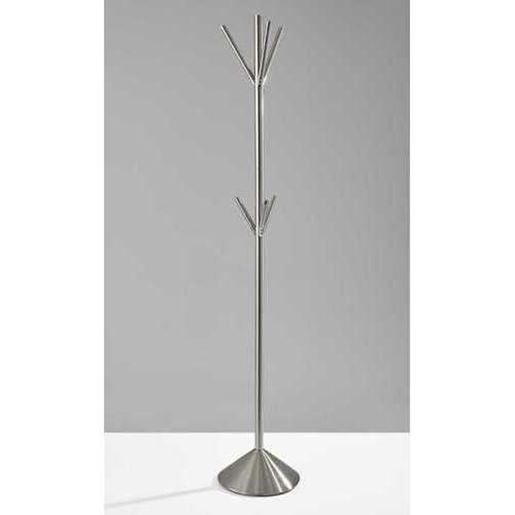 Picture of 12" X 68" Brushed Steel Brushed steel pyramid Coat Rack