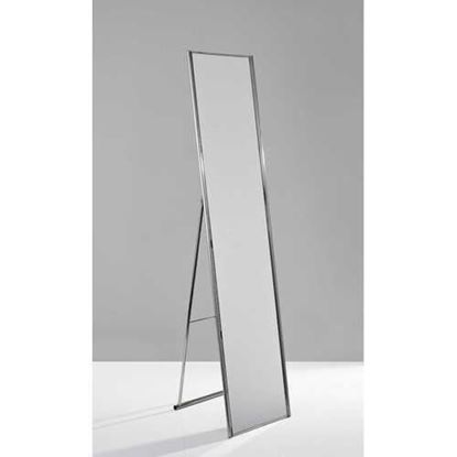 Изображение 13.5" X 14.5" X 59" Brushed steel  Floor Mirror