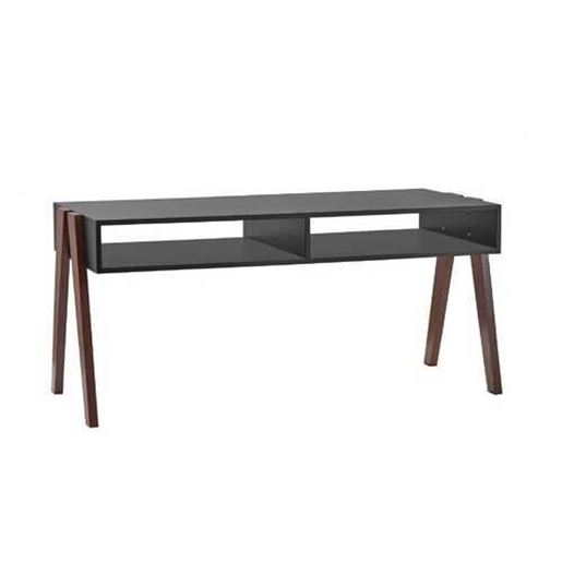 Picture of Modern Retro Black and Walnut Finish Coffee Table