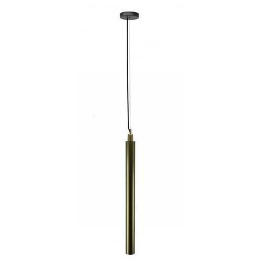 Picture of Matte Brass Cylindrical Pendant Lamp