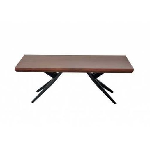 Изображение Brown Black Wood Metal Coffee Table