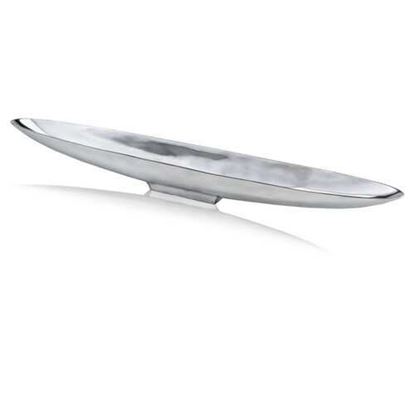 Picture of 47" Contempo Shiny Silver Extra Large Long Boat Tray