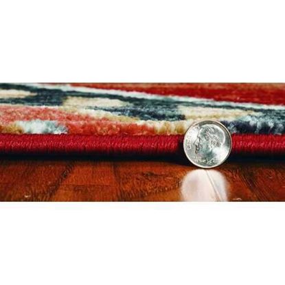 Picture of 5' x 8' Red Aztec Diamond Area Rug