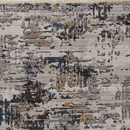 Picture of 4' x 5' Grey Abstract Area Rug