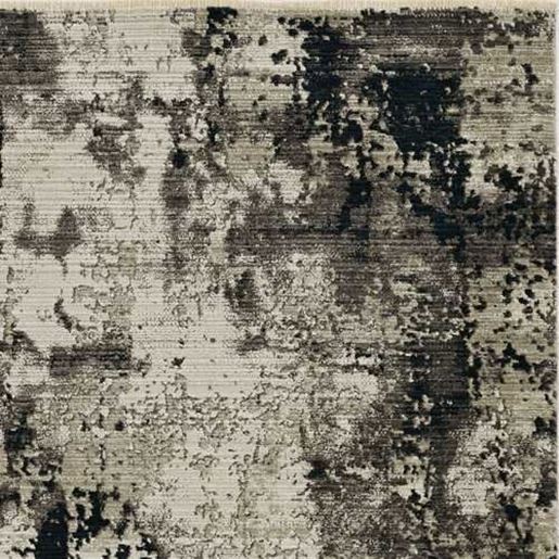 Picture of 4' x 5' Ivory or Charcoal Abstract Area Rug