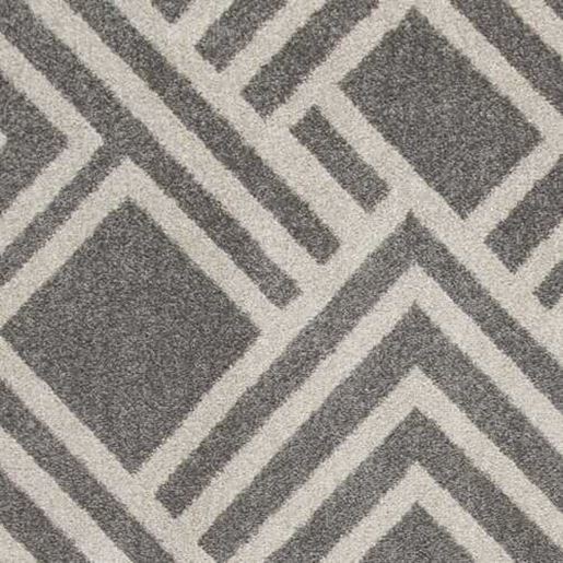 Picture of 5'x8' Grey Machine Woven UV Treated Geometric Indoor Outdoor Area Rug