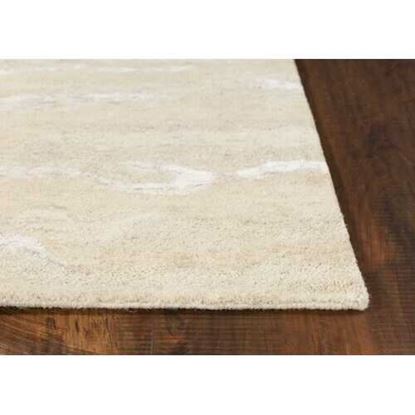 Picture of 3'x5' Ivory Hand Tufted Abstract Indoor Area Rug