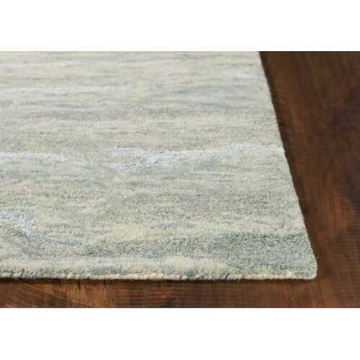 Picture of 3'x5' Seafoam Blue Hand Tufted Abstract Indoor Area Rug