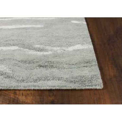 Picture of 3'x5' Slate Grey Hand Tufted Abstract Indoor Area Rug