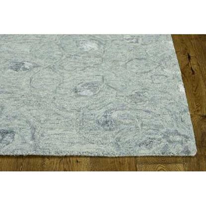 Picture of 3'x5' Seafoam Blue Hand Tufted Floral Indoor Area Rug