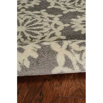 Изображение 8' x 11' Grey or Ivory Floral Pattern Indoor Area Rug