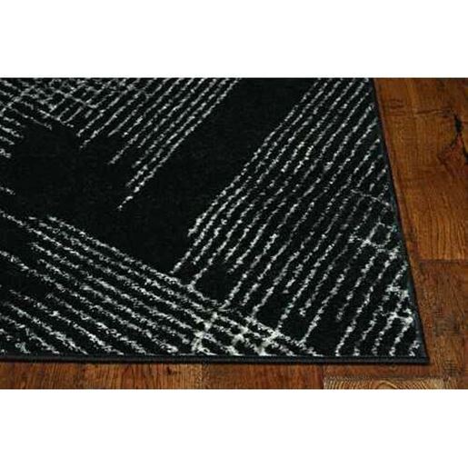 Picture of 8' x 11' Grey Abstract Lines Area Rug