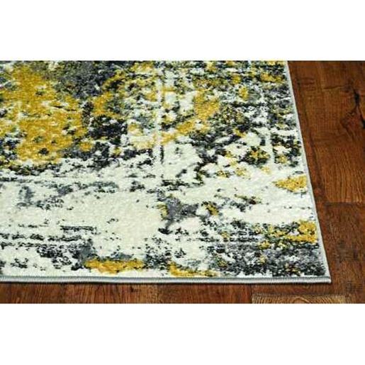 Picture of 8'x11' Grey Machine Woven Vintage Medallion Indoor Area Rug