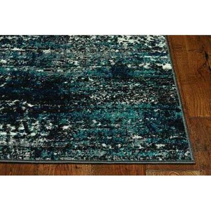 Изображение 8'x11' Grey Blue Machine Woven Abstract Industrial Style Indoor Area Rug