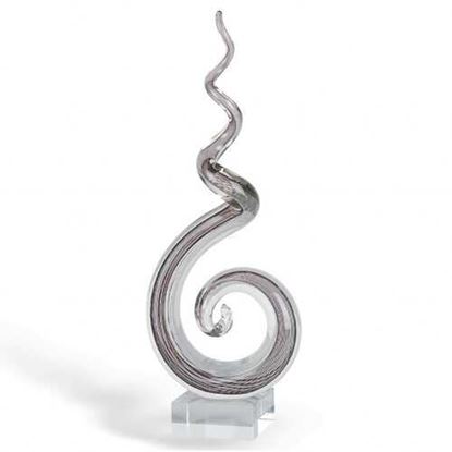 Picture of MultiColor Glass Corkscrew Centerpiece Tall