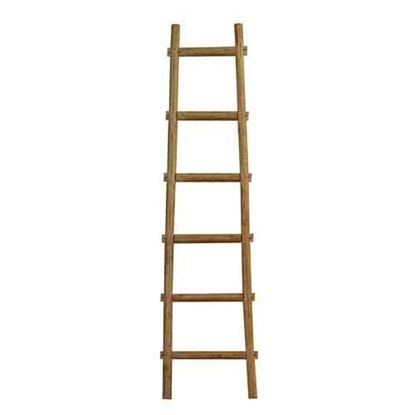 Picture of 6 Step Brown Decorative Ladder Shelve