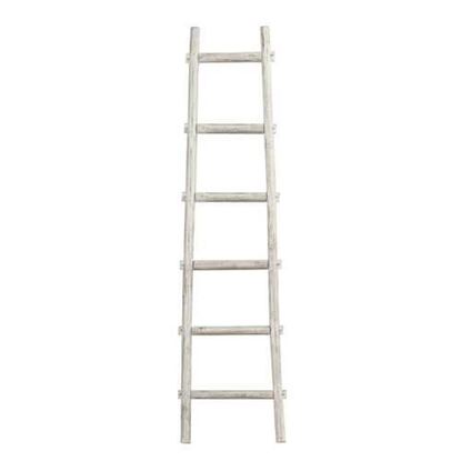 Picture of 6 Step White Decorative Ladder Shelve