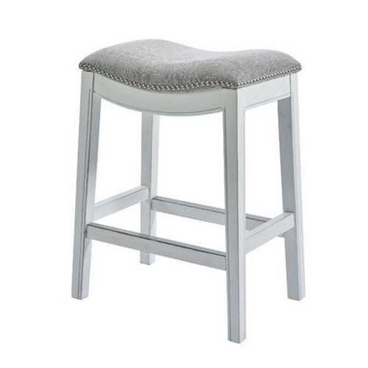 Изображение 31" White Finished Solid Wood Bar Stool