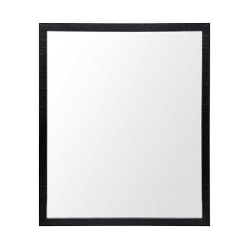 Picture of Rectangle Black Accent Mirror with Oxidized Finish Frame