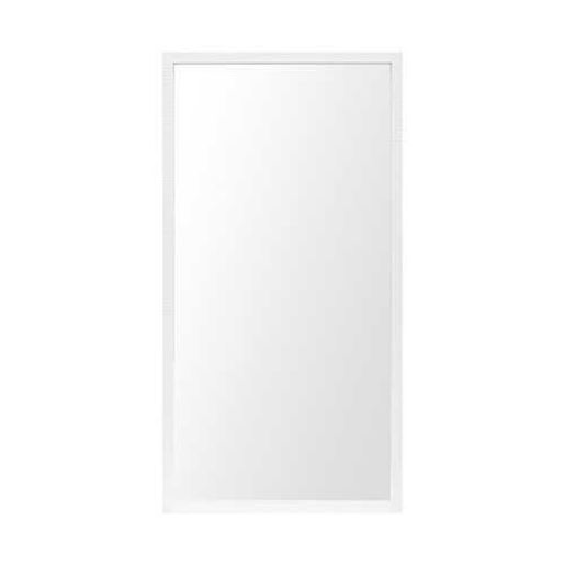 Изображение Rectangle White Accent Mirror with Crisp White Finish Frame