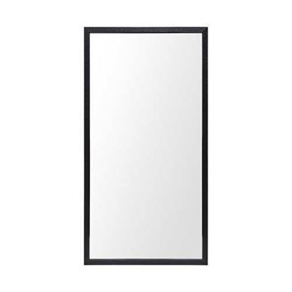 Picture of Rectangle Black Accent Mirror with Oxidized Finish Frame