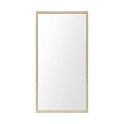 Изображение Rectangle Natural Accent Mirror with Matte Finish Frame