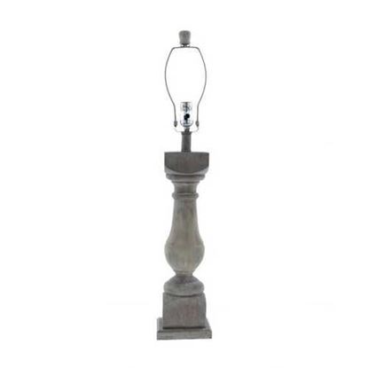 Изображение Brown Washed Wood Finish Table Lamp Base Only