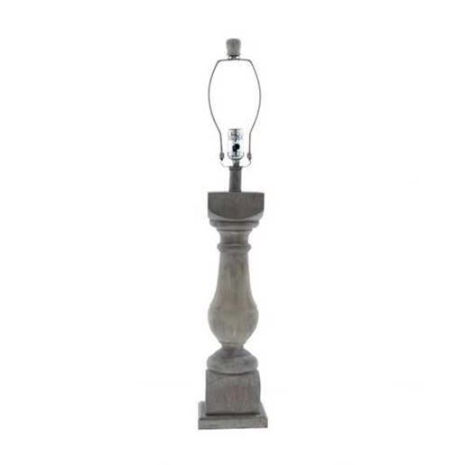 Picture of Brown Washed Wood Finish Table Lamp Base Only