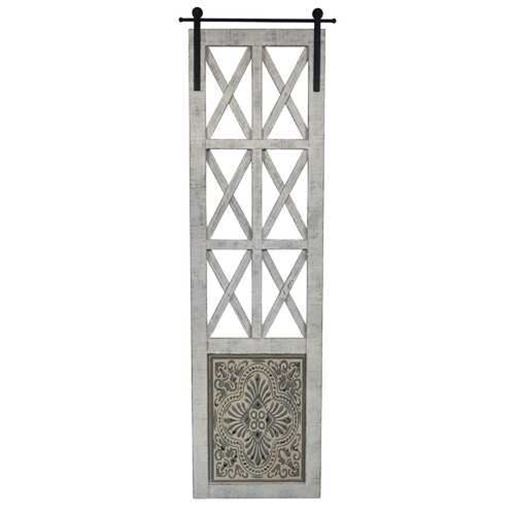 Изображение Distressed Full Length Door Panel Wall Decor