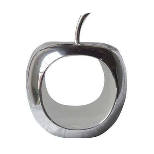 Picture of Apple Shaped Aluminum Decorative Accent Bowl