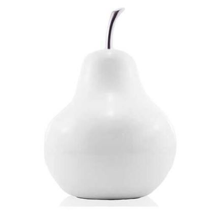 Picture of White Jumbo Pear Shaped Aluminum Accent Home Decor
