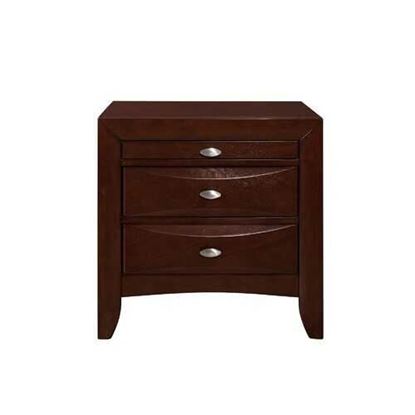 Изображение New Merlot Nightstand with 2 Chambered Drawer