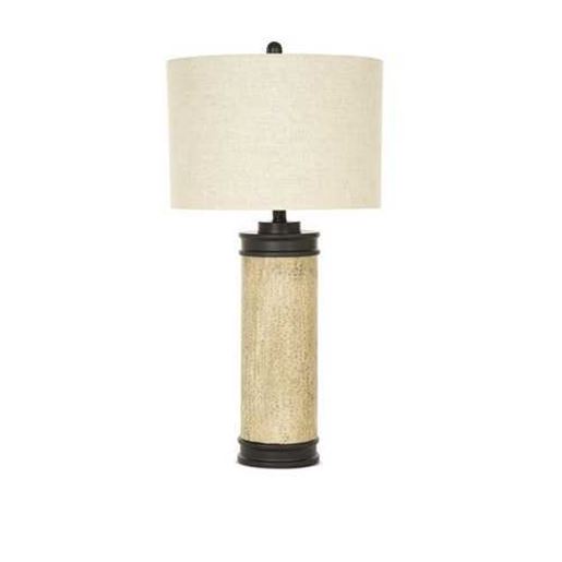 Picture of Set of 2 Rustic Cork Look Burnished Brown Table Lamp