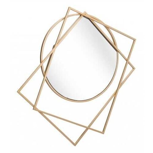 Изображение Geometric Overlaps Gold Finish Wall Mirror