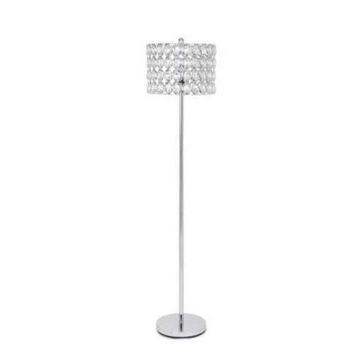 Изображение 62" Round Shade Crystal Glam Floor Lamp