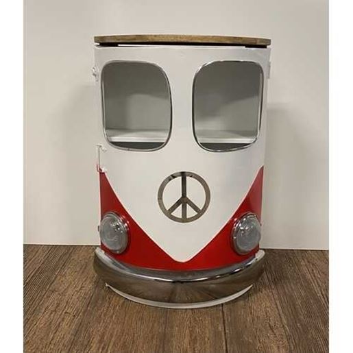 Изображение Peace Out Red Retro Nightstand