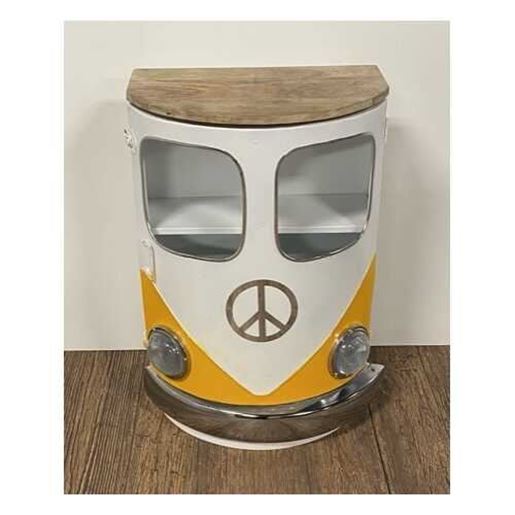 Picture of Peace Out Yellow Retro Nightstand