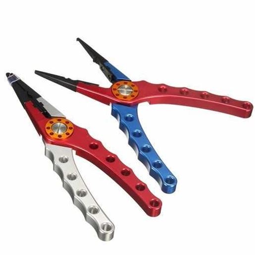 Picture of Aluminum Fishing Pliers Scissors Line Cutter Remove Hook Tackle Fishing Tool