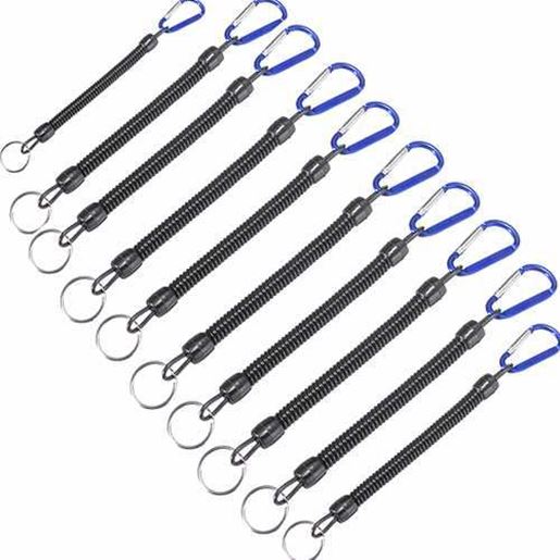 Foto de 10pcs/lot Fishing Lanyards Boating Blue Ropes Secure Pliers Lip Grips Fish Tackle