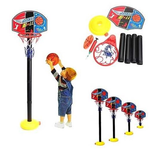 Picture of Portable Children Kids Adjustable Basketball Indoor Outdoor Play Net Hoop Set 115cm