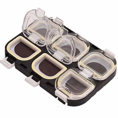 Picture of Waterproof Magnet Portable 6 Compartments Fishing Hooks Accessories Box