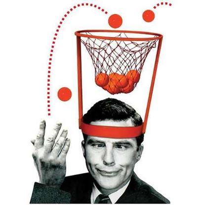 Picture of Head Basketball Hoop Game Circle Shot Plastic Basket Parent - Child Interactive Toys Hat