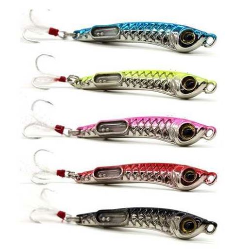 Picture of ZANLURE 1PCS 10G 15G Luminous Metal Fishing Lures Bait Sequins Submarine Shore Cast Iron Plate Baits