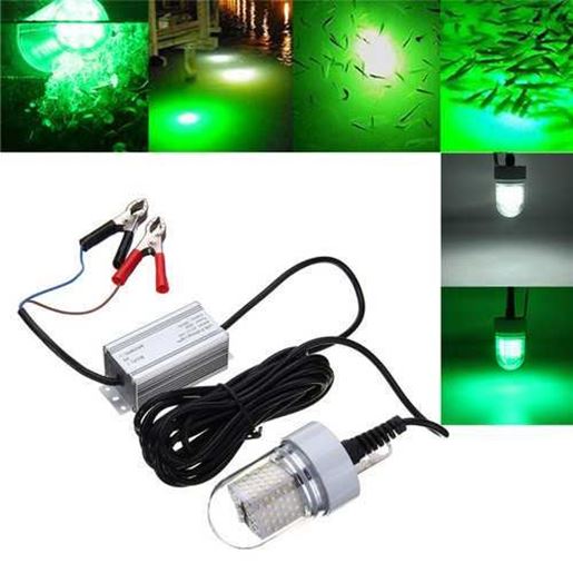 图片 ZANLURE DC12V-24V 60W 2835 126smd White/Blue Under Water LED Fishing Light Night Boat