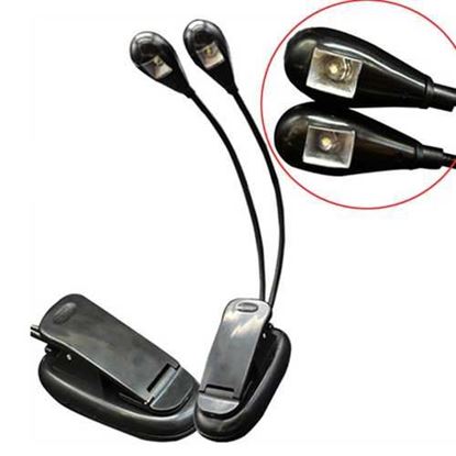 Picture of Mini Energy Saving LED Double Fishing Lights Portable Clip Lamp Bait Light Night Fishing